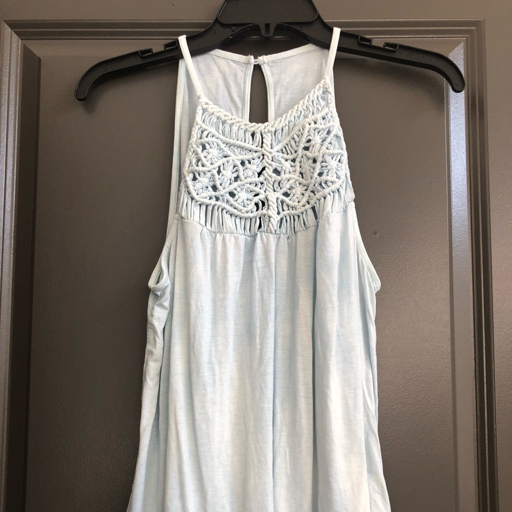 Crochet style tank top